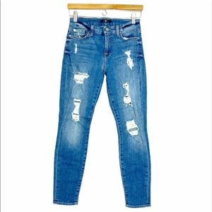 7FAM Skinny Distressed Jeans | Sz 26